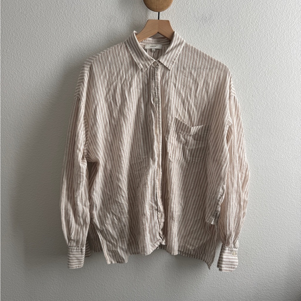 Vince Striped Button Down Shirt